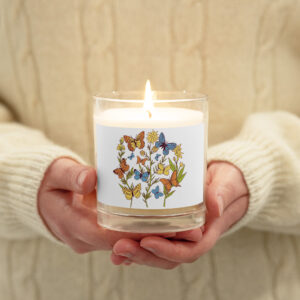 Butterfly and Flower Candle